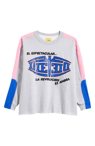 Diet Starts Monday El Espectacular Appliqué Graphic Sweatshirt In Heather Grey