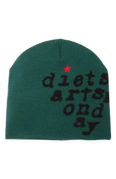 Diet Starts Monday Eye Exam Beanie In Yellow