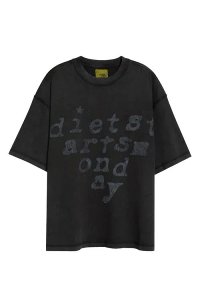Diet Starts Monday Eye Exam Graphic T-shirt In Black