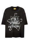 Diet Starts Monday Fading Star Cotton Graphic T-shirt In Black