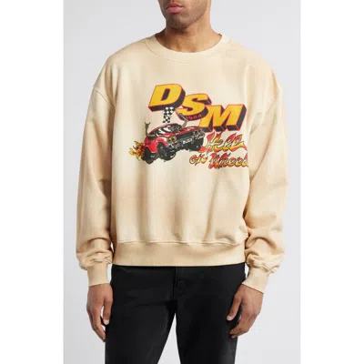 Diet Starts Monday Hell On Wheels French Terry Sweatshirt In Antique White