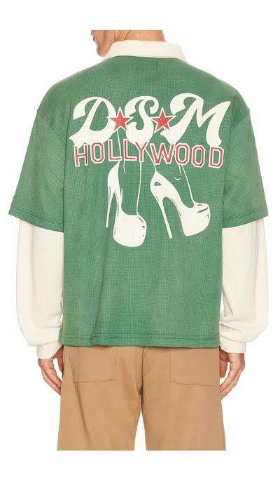 Diet Starts Monday Hollywood Waffle Polo In Green