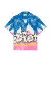 Diet Starts Monday Knieval Short Sleeve Graphic Button-up Shirt In Multi