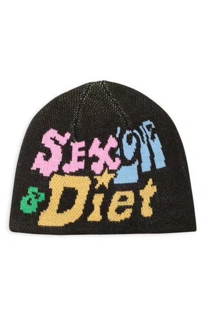 Diet Starts Monday Knit Beanie In Black