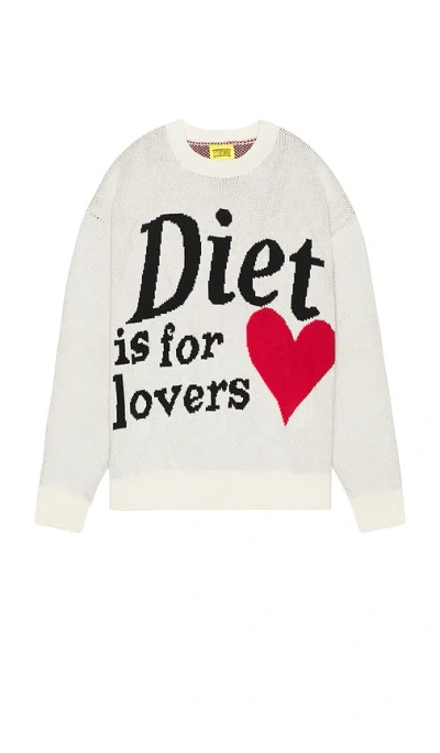 Diet Starts Monday Lovers Knit Sweater In 白色
