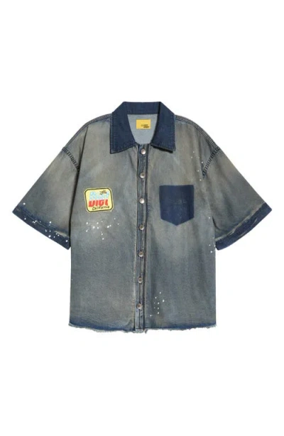 Diet Starts Monday Mechanic Button-up Shirt In Blue