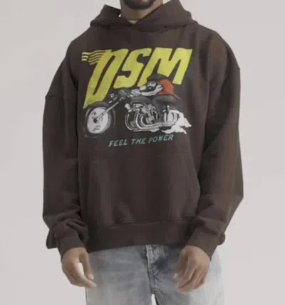 Diet Starts Monday Men's French Terry Biker Hoody In Brown