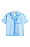 Diet Starts Monday Ocean Spray Cotton Camp Shirt In Blue