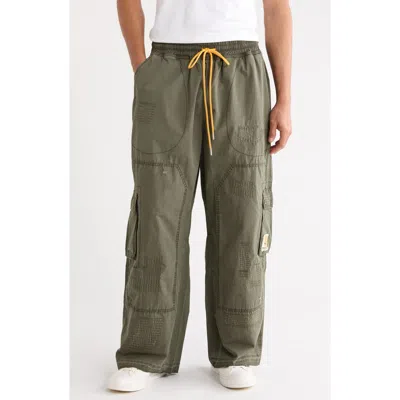 Diet Starts Monday Repair Cargo Pants In Green