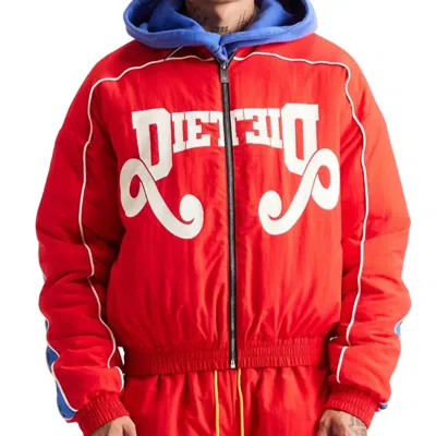 Diet Starts Monday Reverso Zip Nylon Jacket In Red