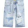 Diet Starts Monday Rip & Repair Denim Shorts In Blue