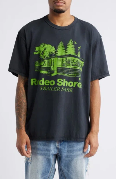 Diet Starts Monday Rodeo Shores Cotton Graphic T-shirt In Green