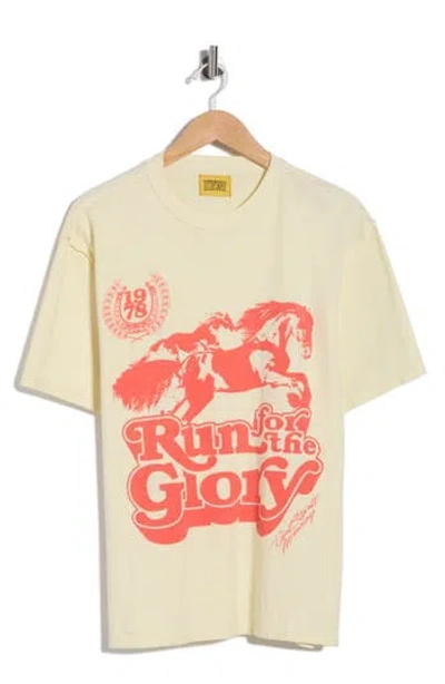 Diet Starts Monday Run For Glory Graphic T-shirt In Yellow