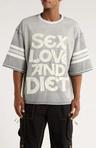Diet Starts Monday Sex, Love & Diet Athletic Graphic T-shirt In Multi