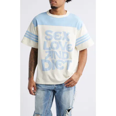 Diet Starts Monday Sex, Love & Diet Retro Graphic T-shirt In Multi