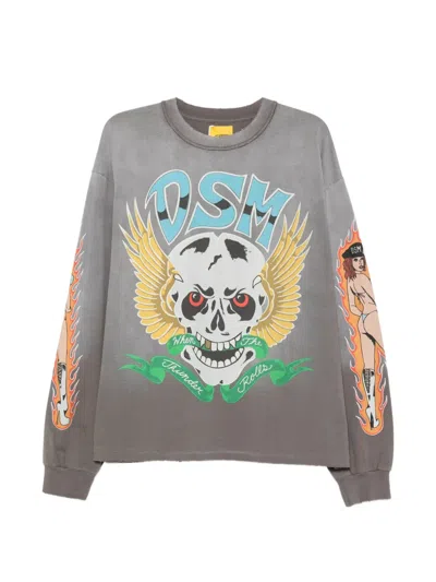 Diet Starts Monday Skull-print Long-sleeve T-shirt In Multi