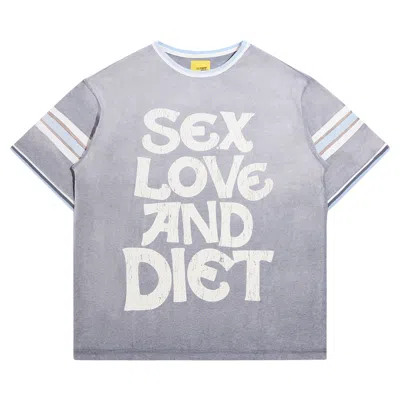 Pre-owned Diet Starts Monday Sl&d Athletic Tee 'heather Grey/blue' | Men's Size S In Gray