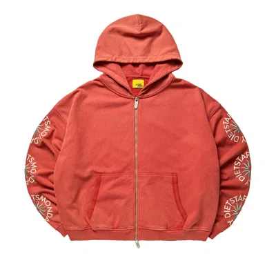 Pre-owned Diet Starts Monday Sol Full Zip Hoodie 'red' | Men's Size L