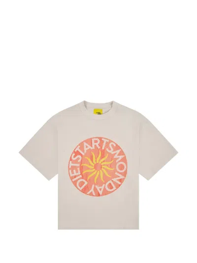 Diet Starts Monday Sol Graphic-print T-shirt In White