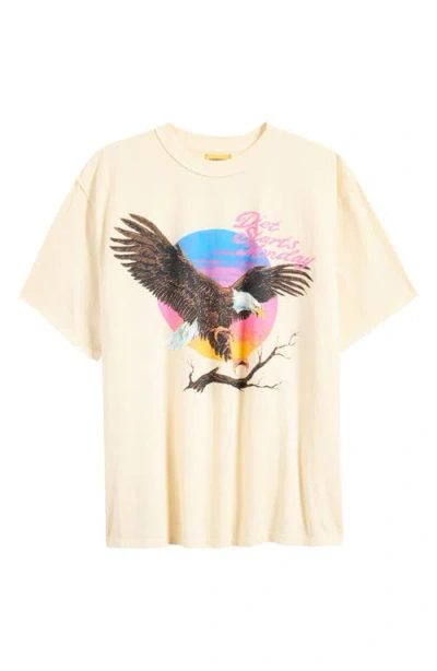 Diet Starts Monday Sunset Cotton Graphic T-shirt In Antique White