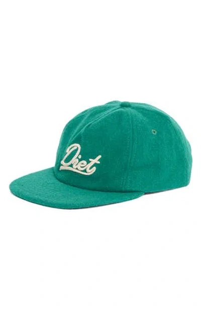 Diet Starts Monday Swash Embroidered Wool Hat In Green