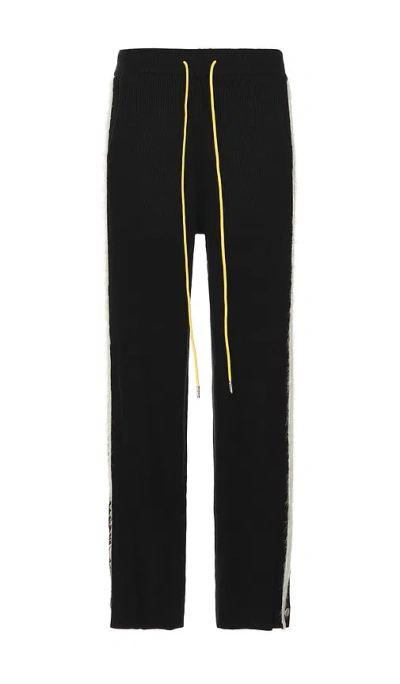 Diet Starts Monday Waffle Knit Pants In Black & White