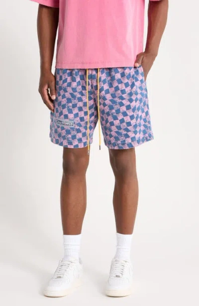 Diet Starts Monday Warped Checker Shorts In Multi