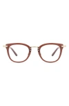 Diff 46mm Rue Cat Eye Optical Glasses In Festive Umbria/clear