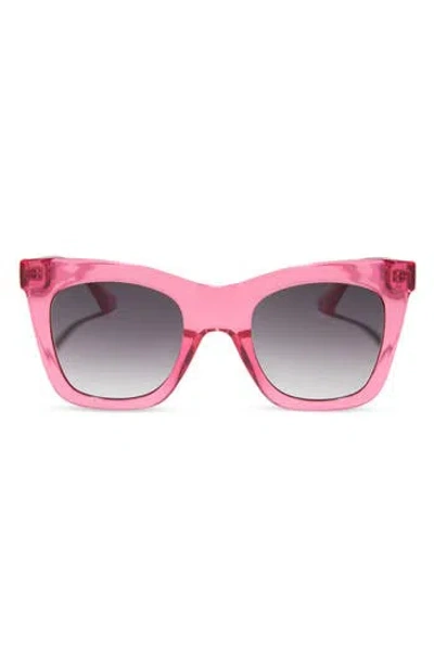 Diff 50mm Talia Square Sunglasses In Pink