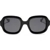 Diff 52mm Gisele Polarized Round Sunglasses