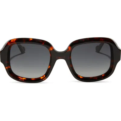 Diff 52mm Gisele Polarized Round Sunglasses