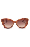 Diff 52mm Melody Sunglasses In Brown