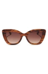 Diff 52mm Melody Sunglasses In Brown Gradient