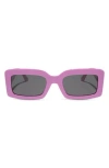 Diff 53mm Rectangle Sunglasses In Purple