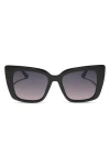 Diff 54mm Cat Eye Sunglasses In Black