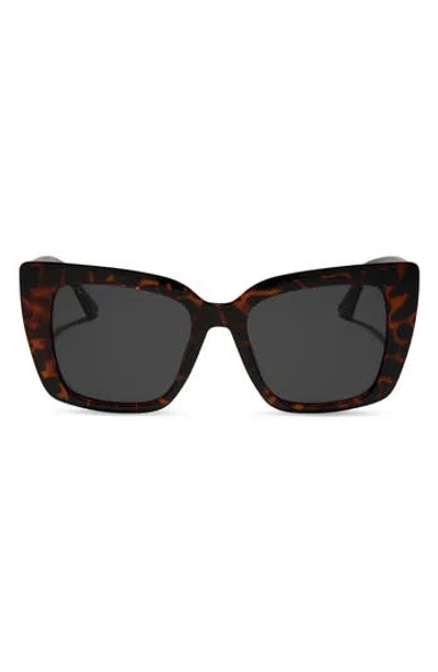 Diff 54mm Cat Eye Sunglasses In Dark Tortoise