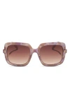 Diff 54mm Square Sunglasses