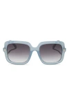 Diff 54mm Square Sunglasses In Blue