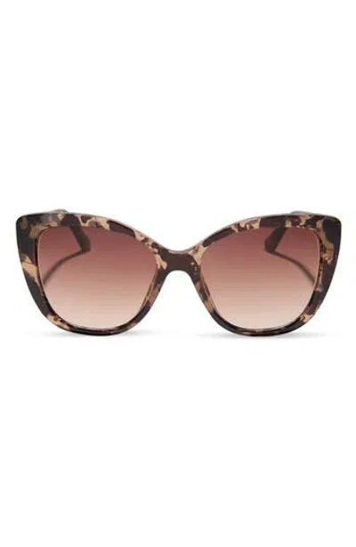 Diff 54mm Square Sunglasses In Caramel Tortoise