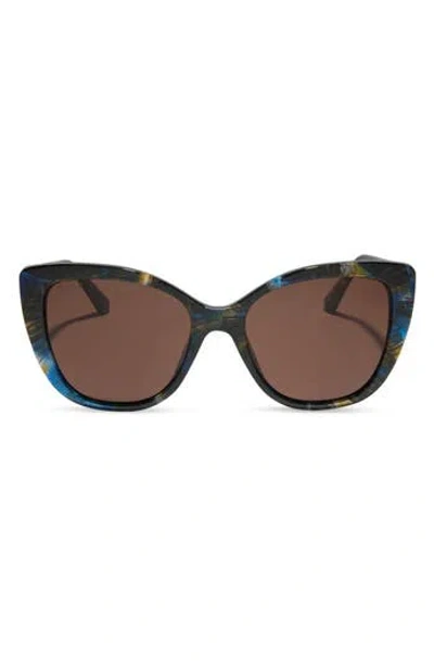 Diff 54mm Square Sunglasses In Glacial Tortoise
