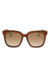 Diff 54mm Square Sunglasses In Brown