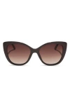 Diff 54mm Square Sunglasses In Black