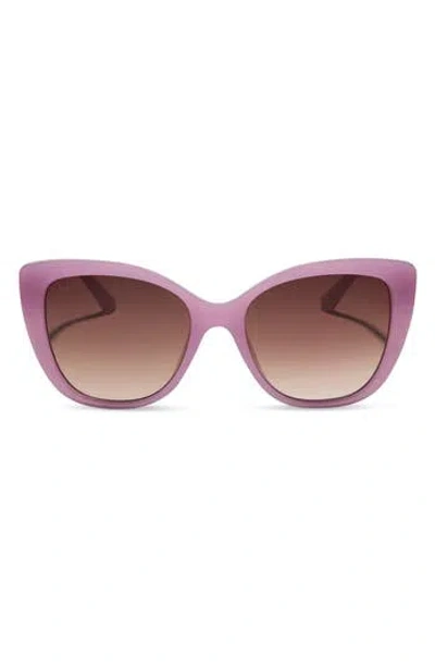 Diff 54mm Square Sunglasses In Milky Pink