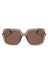 Diff 54mm Square Sunglasses In Brown