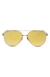 Diff 55mm Dash Polarized Aviator Sunglasses