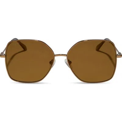 Diff 55mm Iris Butterfly Sunglasses In Brown