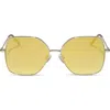 Diff 55mm Iris Butterfly Sunglasses In Gold