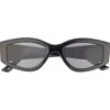 Diff 55mm Kai Slim Sunglasses In Black