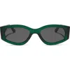 Diff 55mm Kai Slim Sunglasses In Green