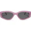 Diff 55mm Kai Slim Sunglasses In Milky Pink